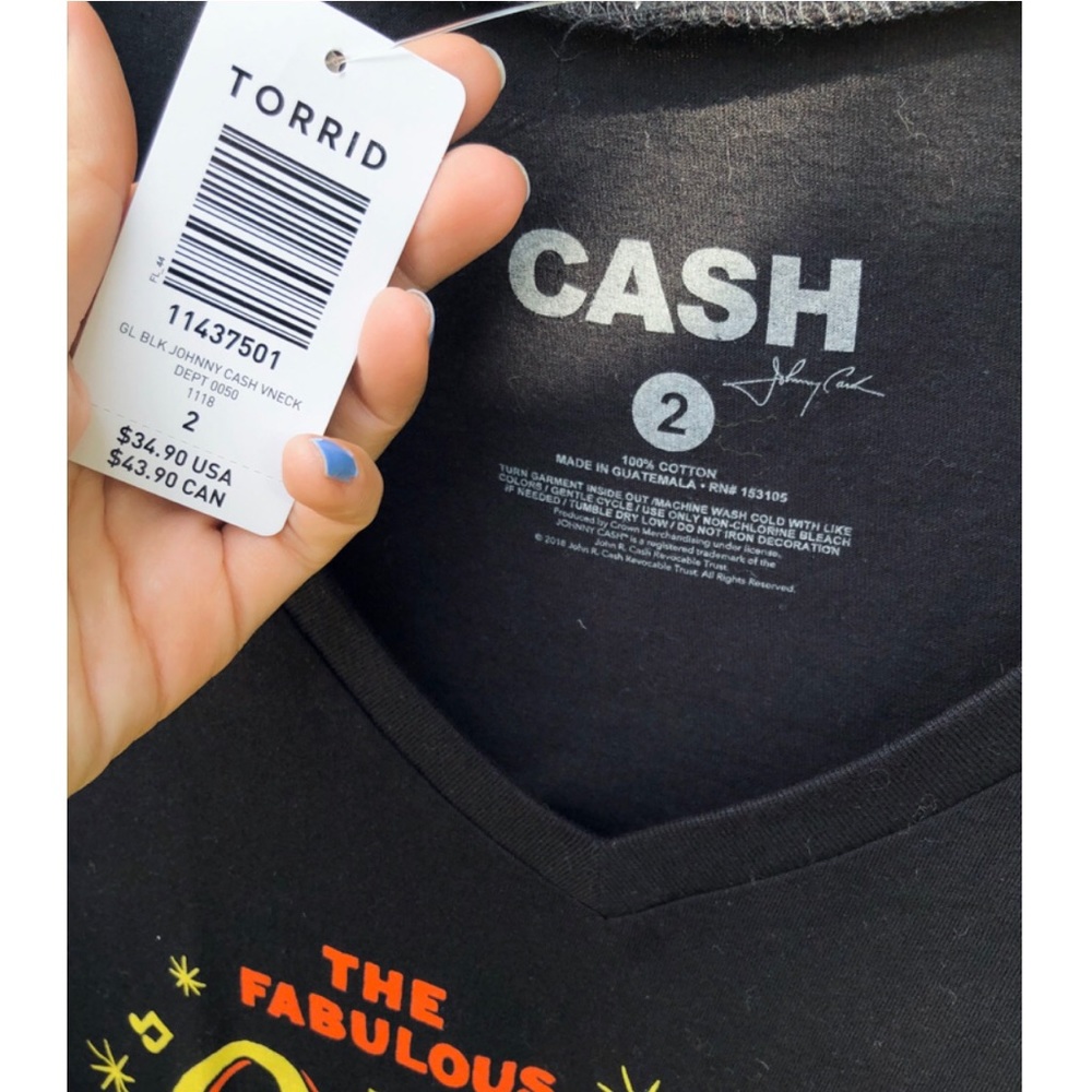 TORRID Johnny Cash Black Shirt - Picture 6 of 7